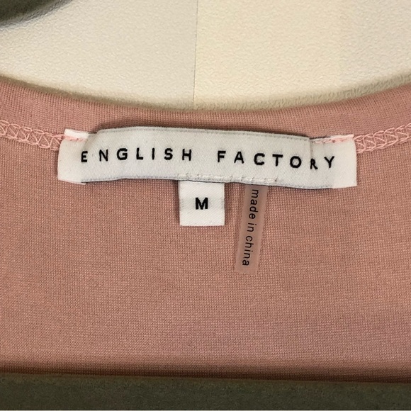 English Factory Mixed Media High-Low Mini Dress - Picture 14 of 14